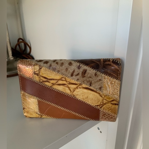 Vintage RENATO BALESTRA Italia Women’s Leather Exotic Skin Medium Wallet Unisex - Picture 2 of 14